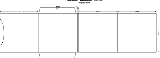 single disc wallet mailer for dvd packaging